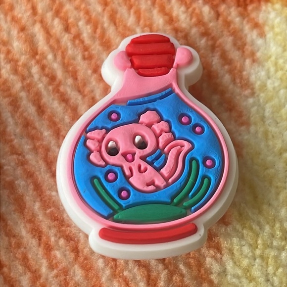 9 Pink Axolotl Shoe Charms - Picture 5 of 5